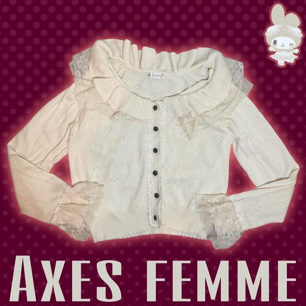 Axes-femme Women's Cream Cardigan